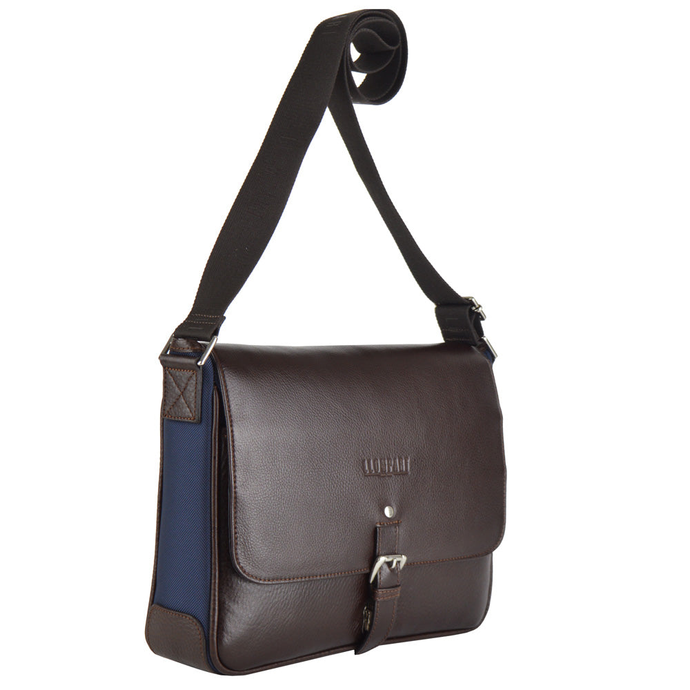 Bandolera De Piel Para Hombre Bandolera Perry Ellis Original