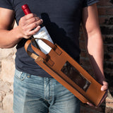 Porta vino de piel  Ll-2190