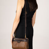 Bolsa crossbody de piel para dama Ll-3249