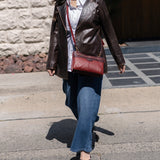Bolsa crossbody de piel para dama Ll-3249