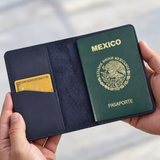 Porta pasaporte de Piel Minimalista  Ll-2227