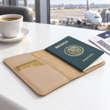 Porta pasaporte de Piel Minimalista  Ll-2227