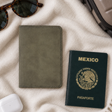 Porta pasaporte de Piel Minimalista  Ll-2227