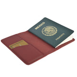 Porta pasaporte de Piel Minimalista  Ll-2227