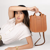 Crossbody Tipo Saddle de Piel Napa Ll-3272