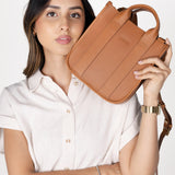 Crossbody Tipo Saddle de Piel Napa Ll-3272
