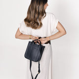 Crossbody Tipo Saddle de Piel Napa Ll-3272