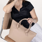 Bolsa Tote de Piel con Asas de Nudo Ll-3279