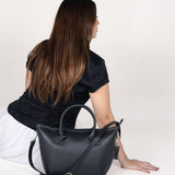Bolsa Tote de Piel con Asas de Nudo Ll-3279