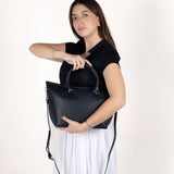 Bolsa Tote de Piel con Asas de Nudo Ll-3279