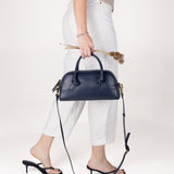 Bolsa Bowling de Piel con Asas de Nudo Ll-3280