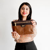 Bolsa crossbody de piel para dama Ll-3249