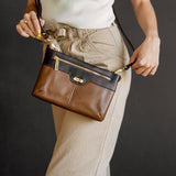 Bolsa crossbody de piel para dama Ll-3249