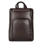 Backpack de Piel para Hombre Modelo Ll-2089 Color Café Obscuro